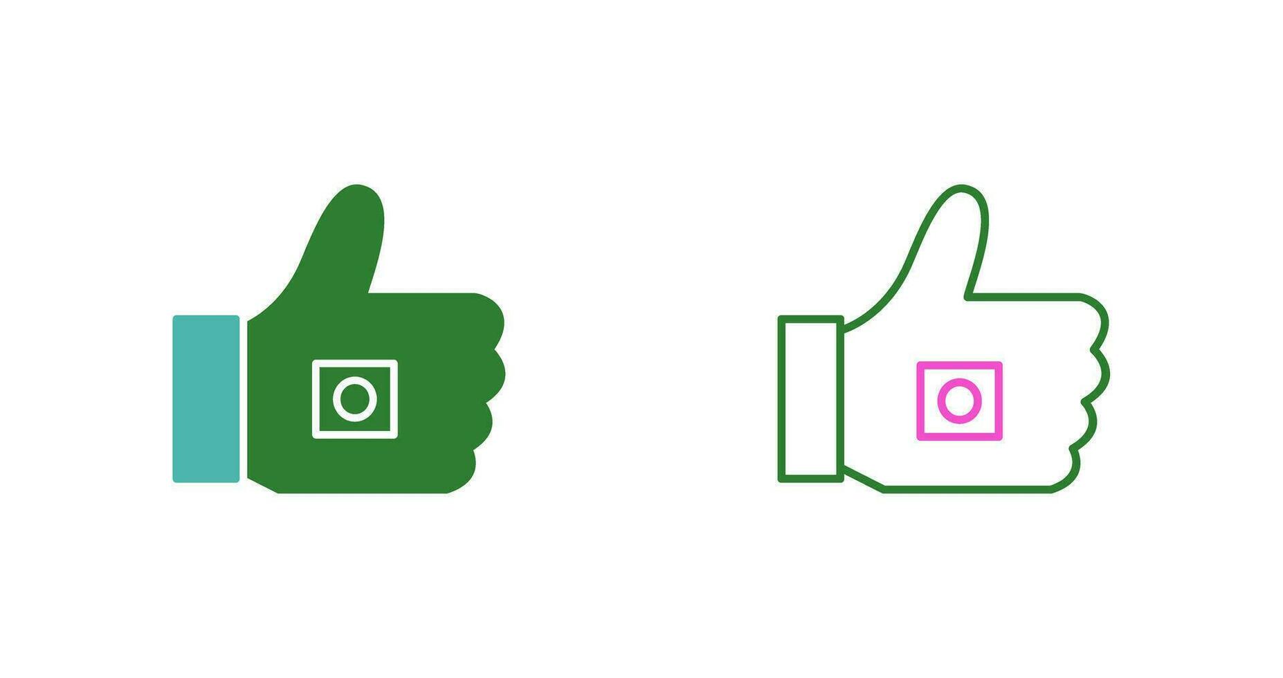 Unique Like Marketing Vector Icon