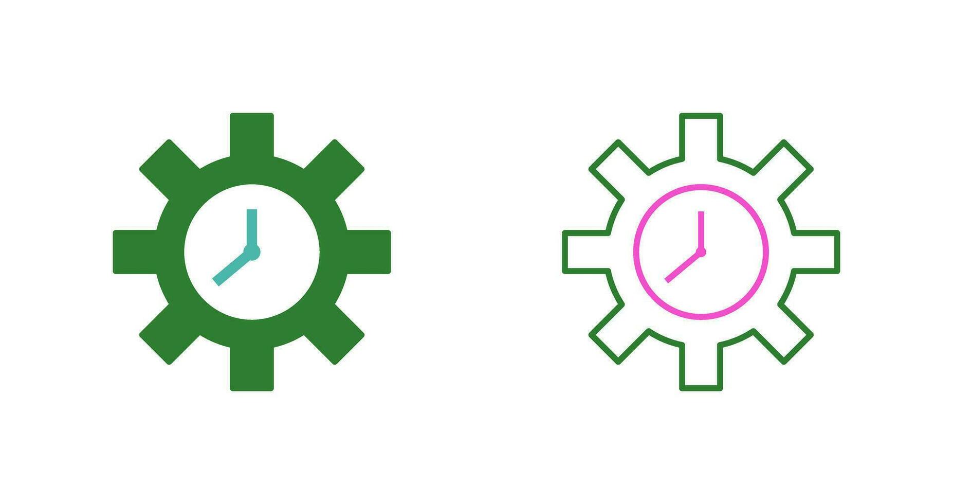 Unique Time Optimization Vector Icon