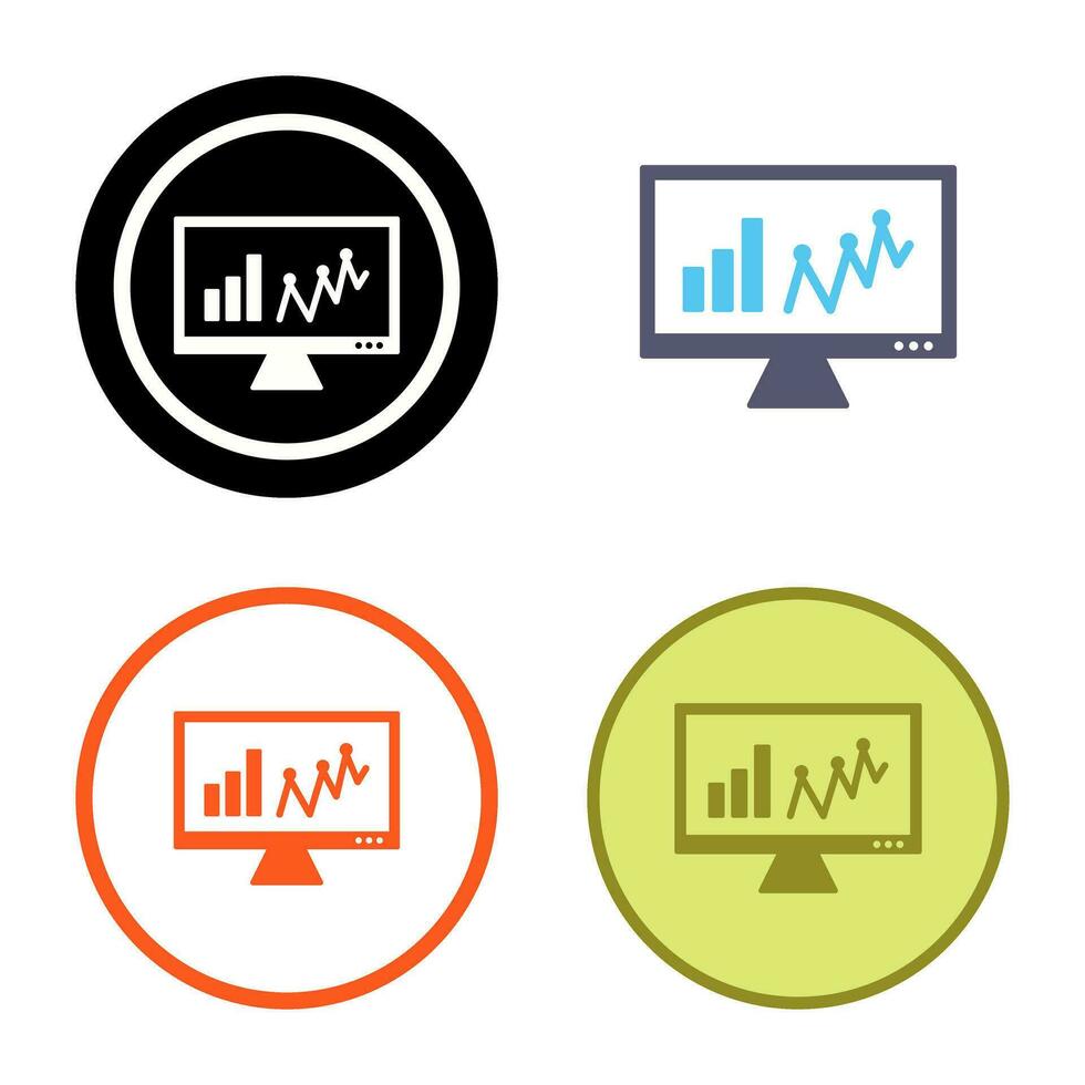 Online Stats Vector Icon