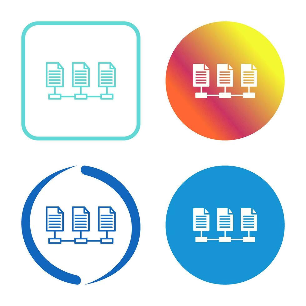 Network Files Vector Icon