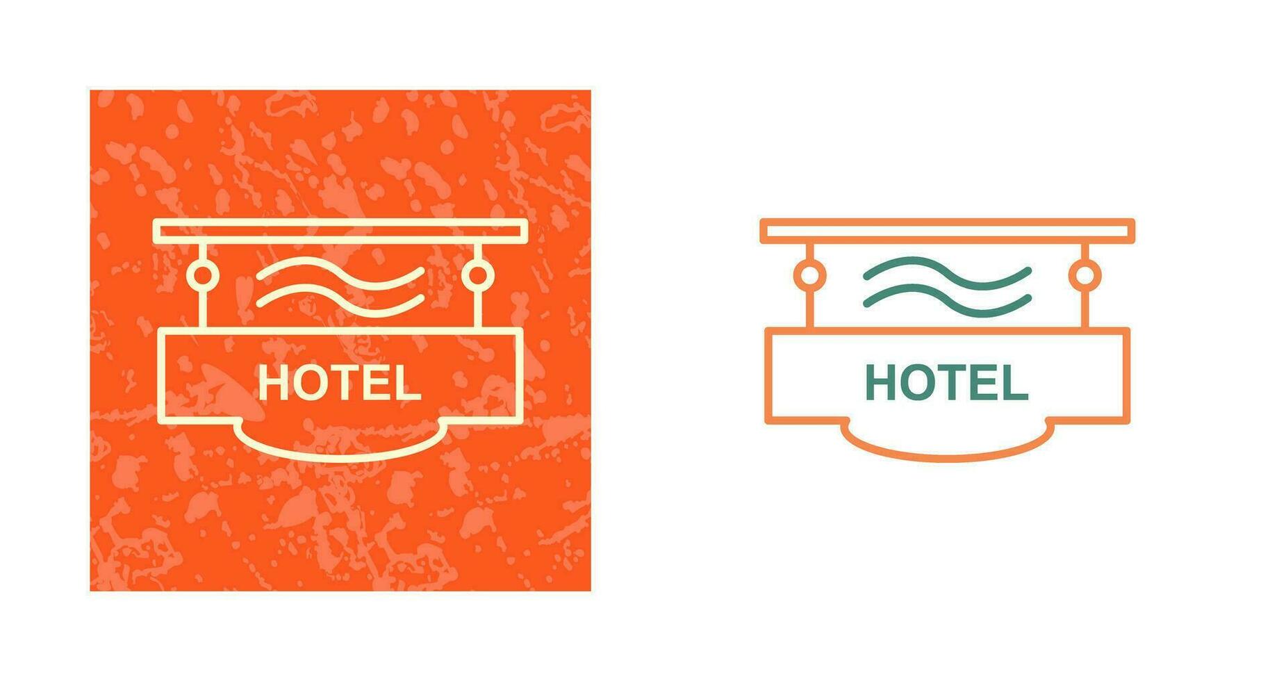 icono de vector de signo de hotel