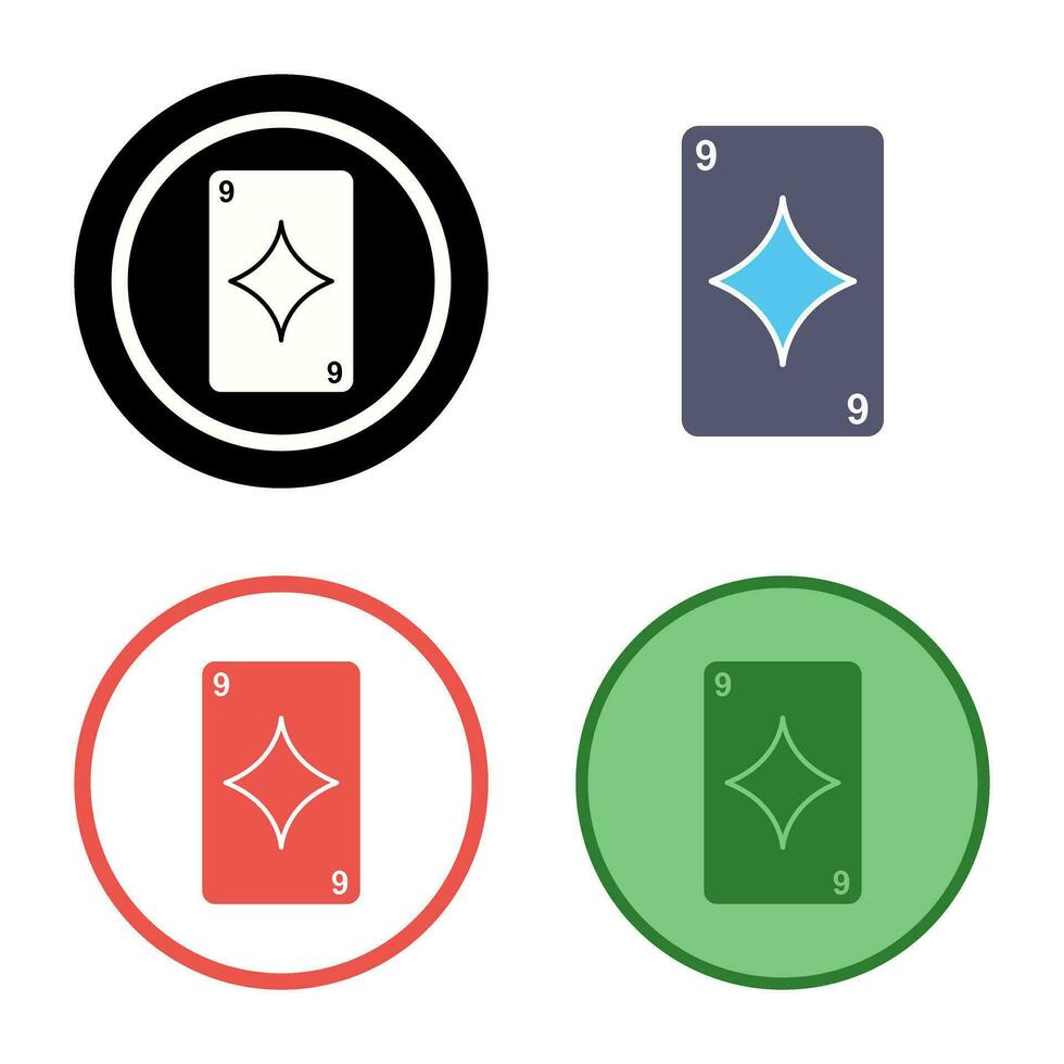 Diamonds Card Vector Icon