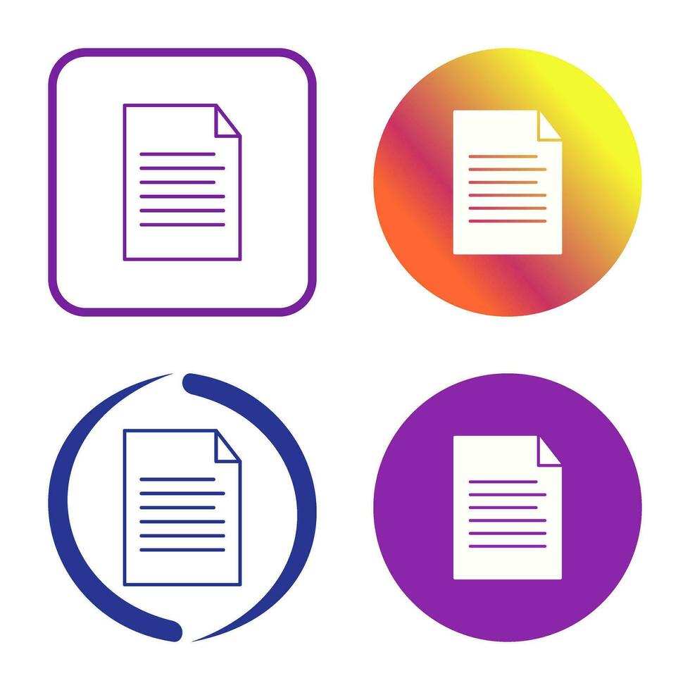 Sheet Vector Icon