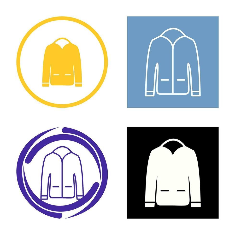 icono de vector de chaqueta de hombre