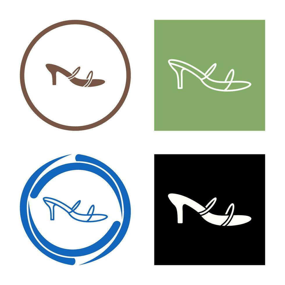 Stylish Sandals Vector Icon