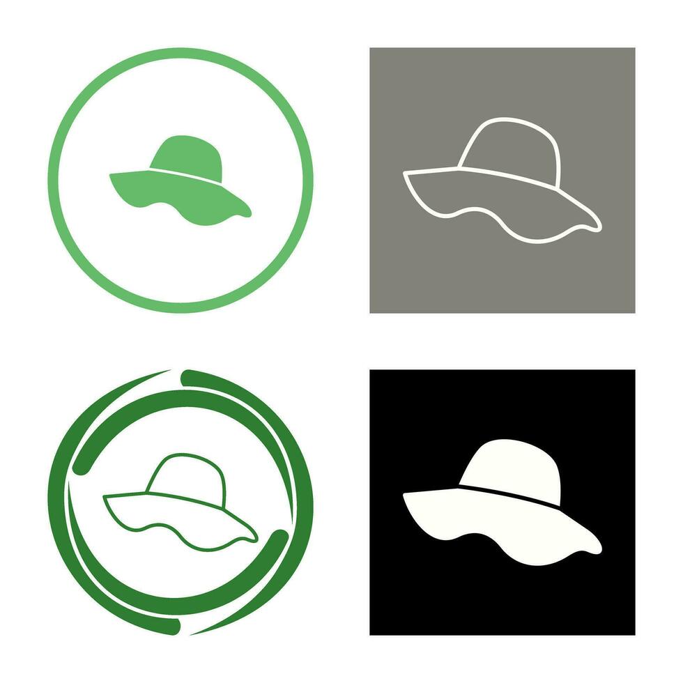 icono de vector de sombrero