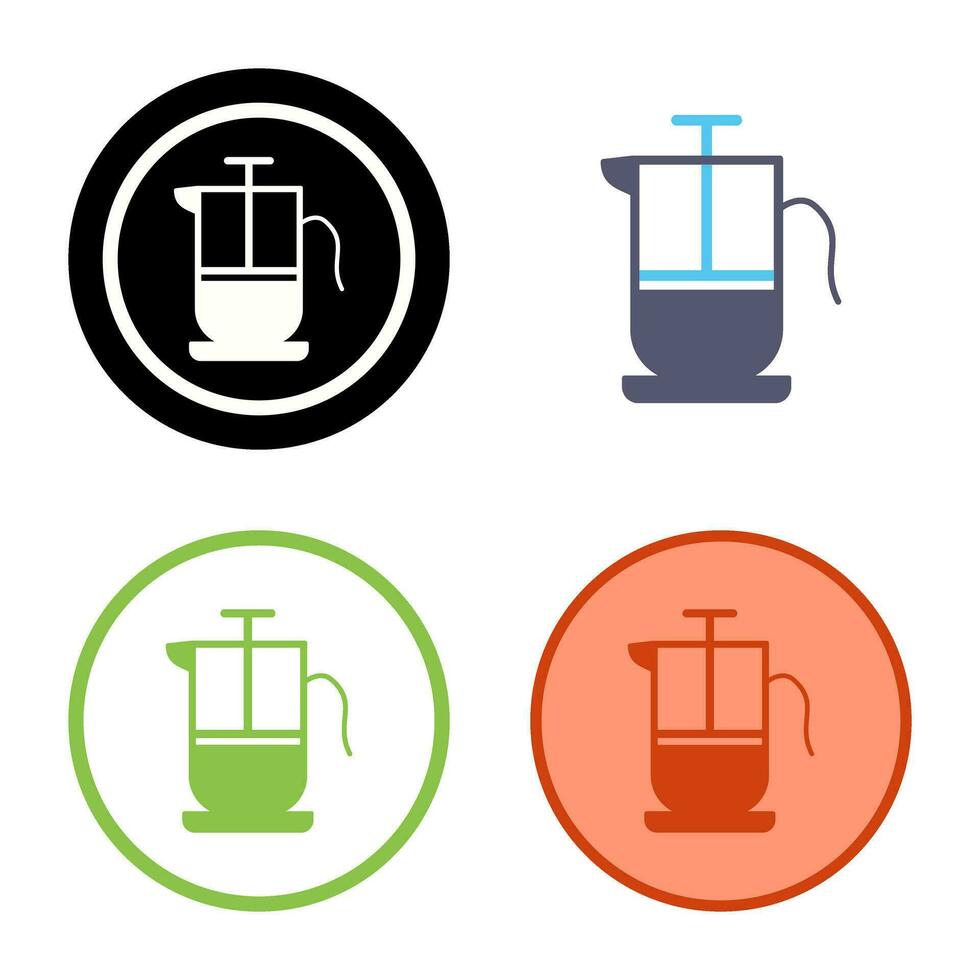 French Press Vector Icon