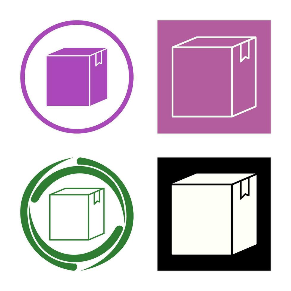 icono de vector de caja