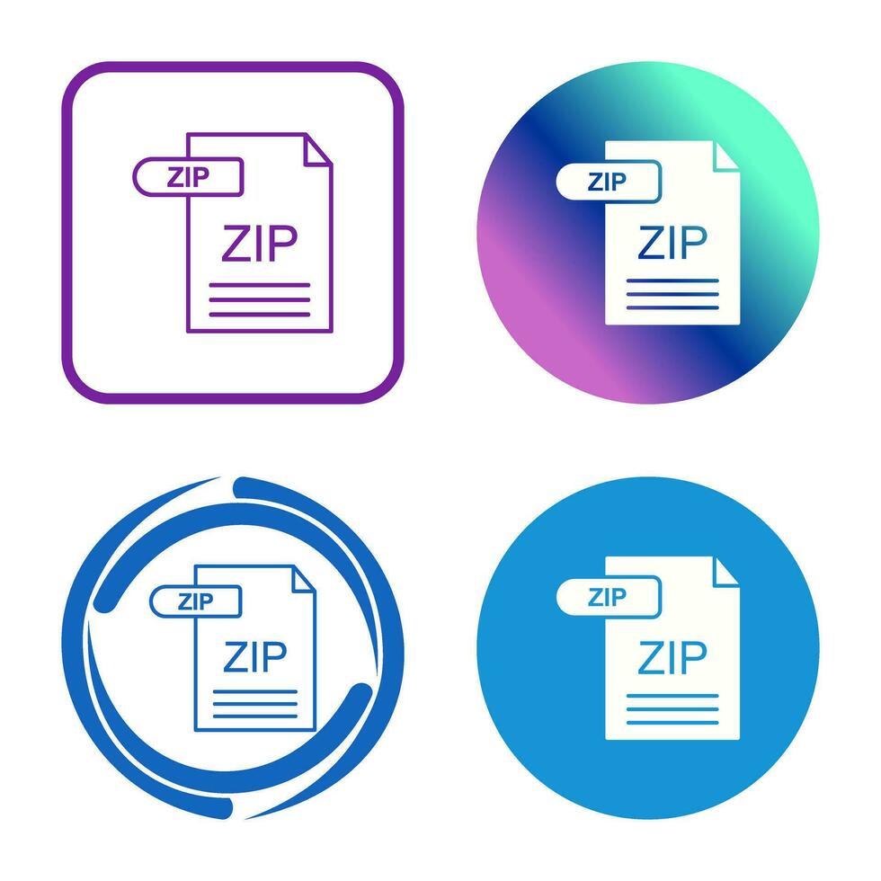 ZIP Vector Icon