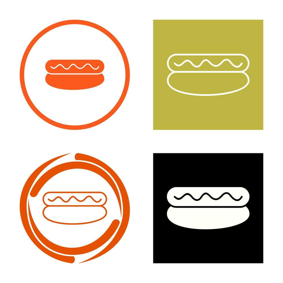 Hot Dog Vector Icon