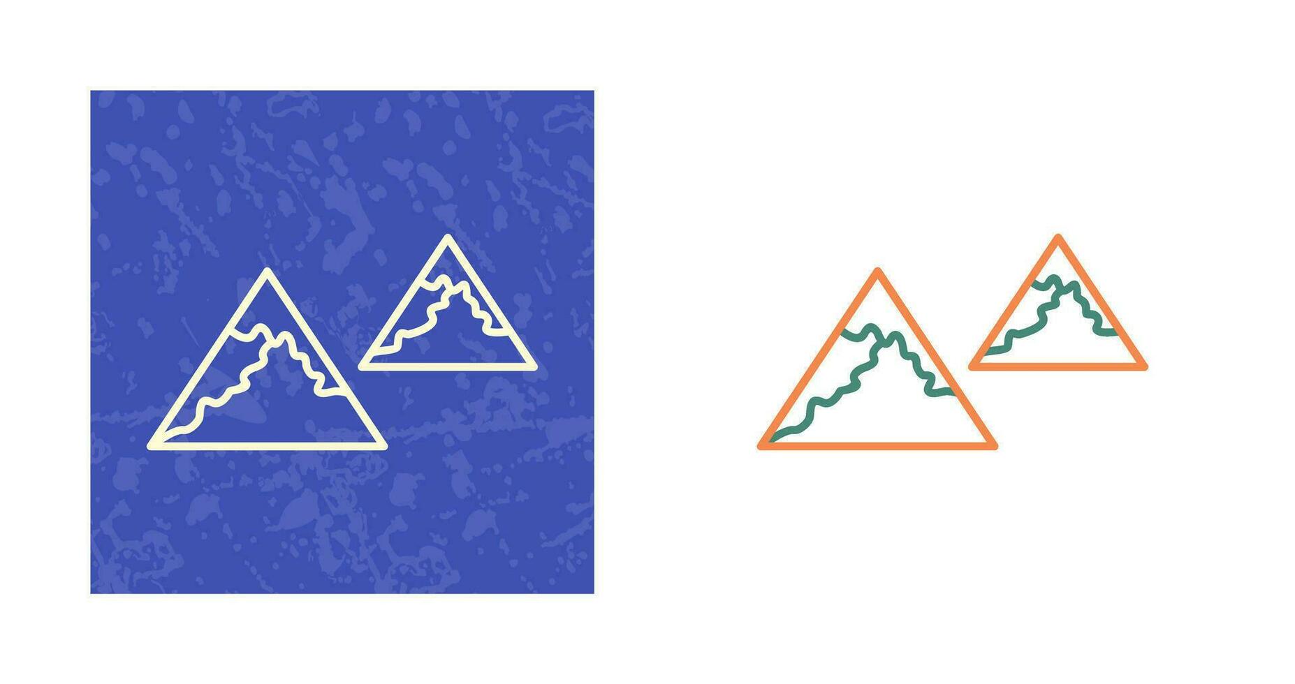 Unique Mountains Vector Icon