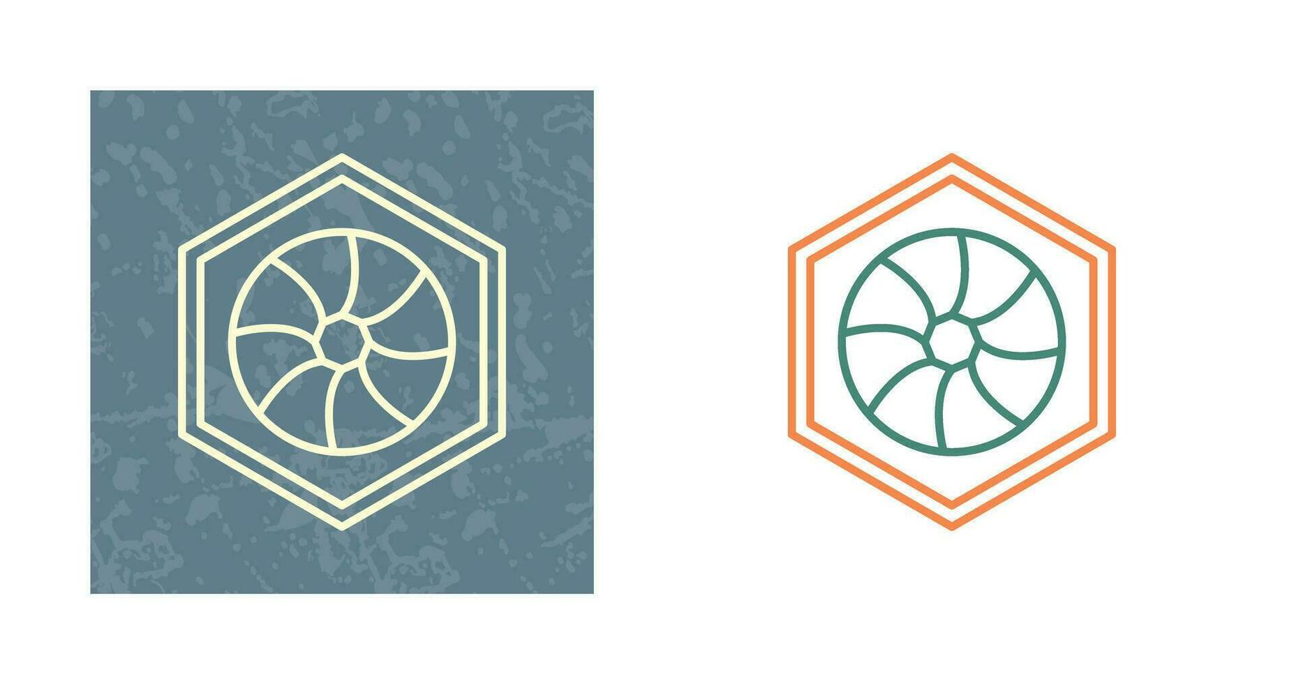 Unique Hexagonal Diaphram Vector Icon