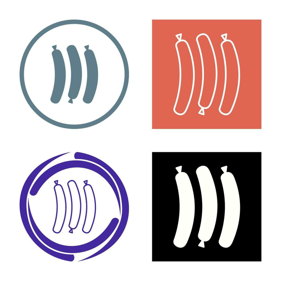 Hot Sausage Vector Icon
