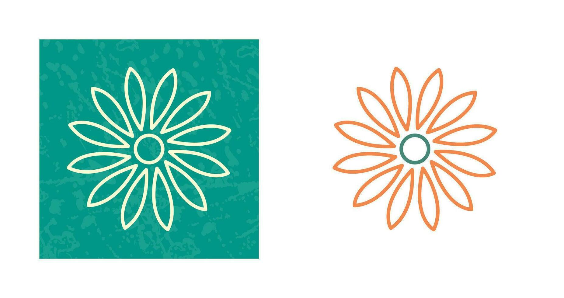 Unique Flower Vector Icon