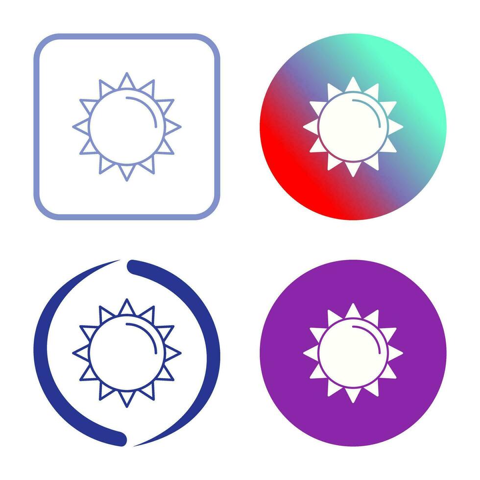 Sun Vector Icon