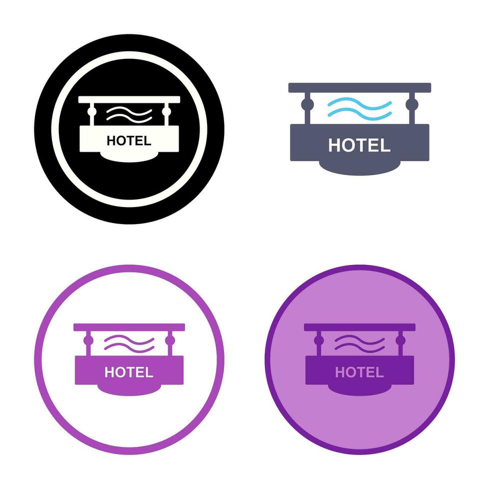 Hotel Sign Vector Icon