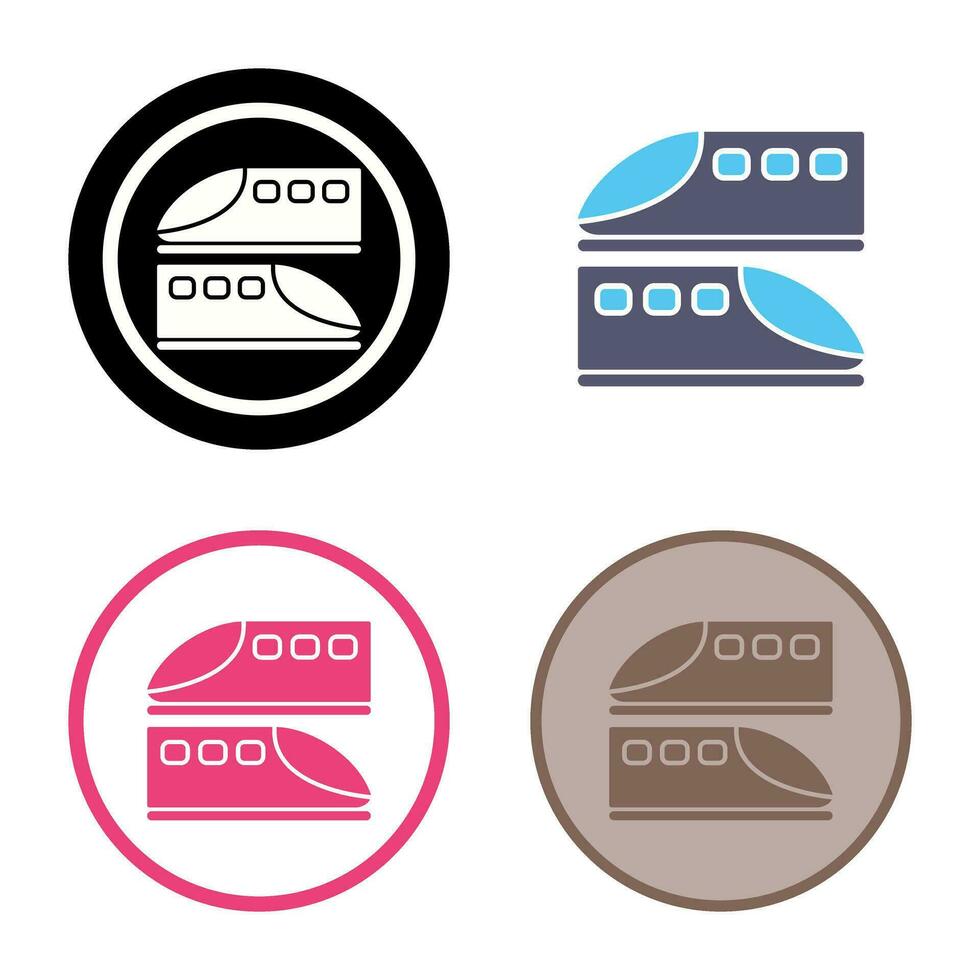 icono de vector de trenes