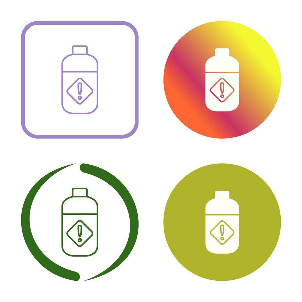 Pesticide Bottle Vector Icon