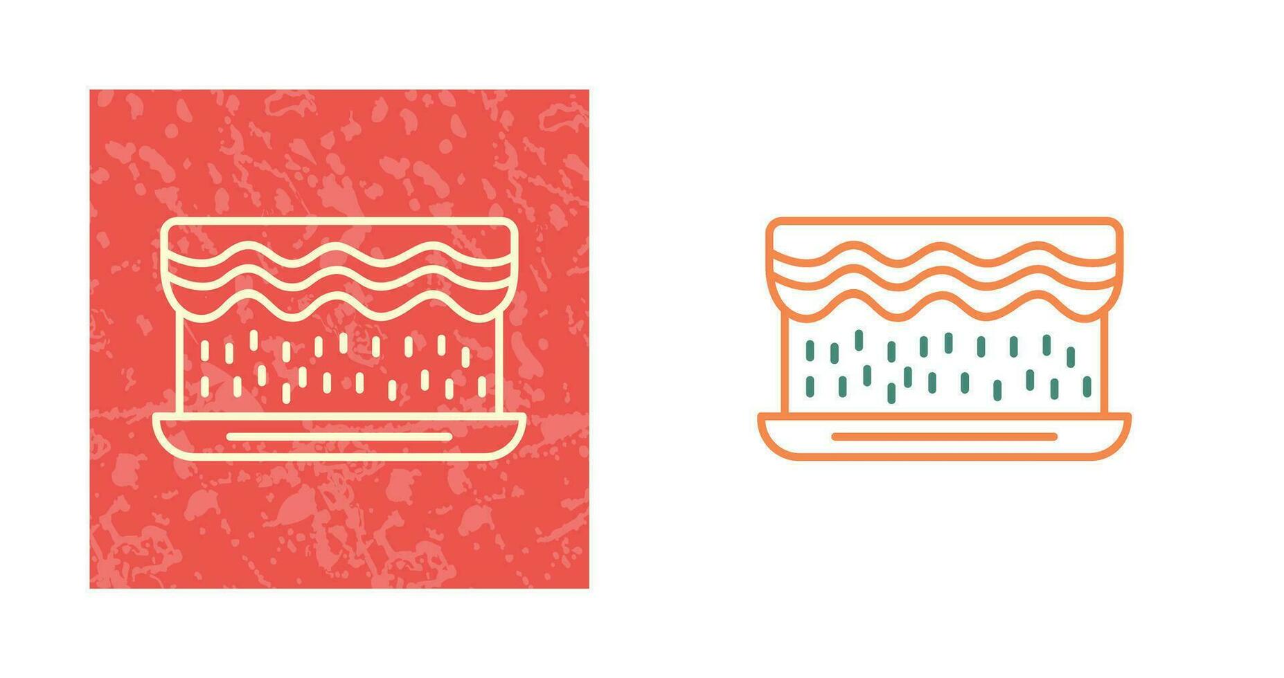 Unique Cream Cake Vector Icon