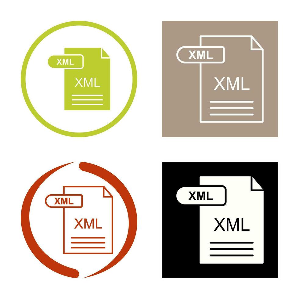 XML Vector Icon