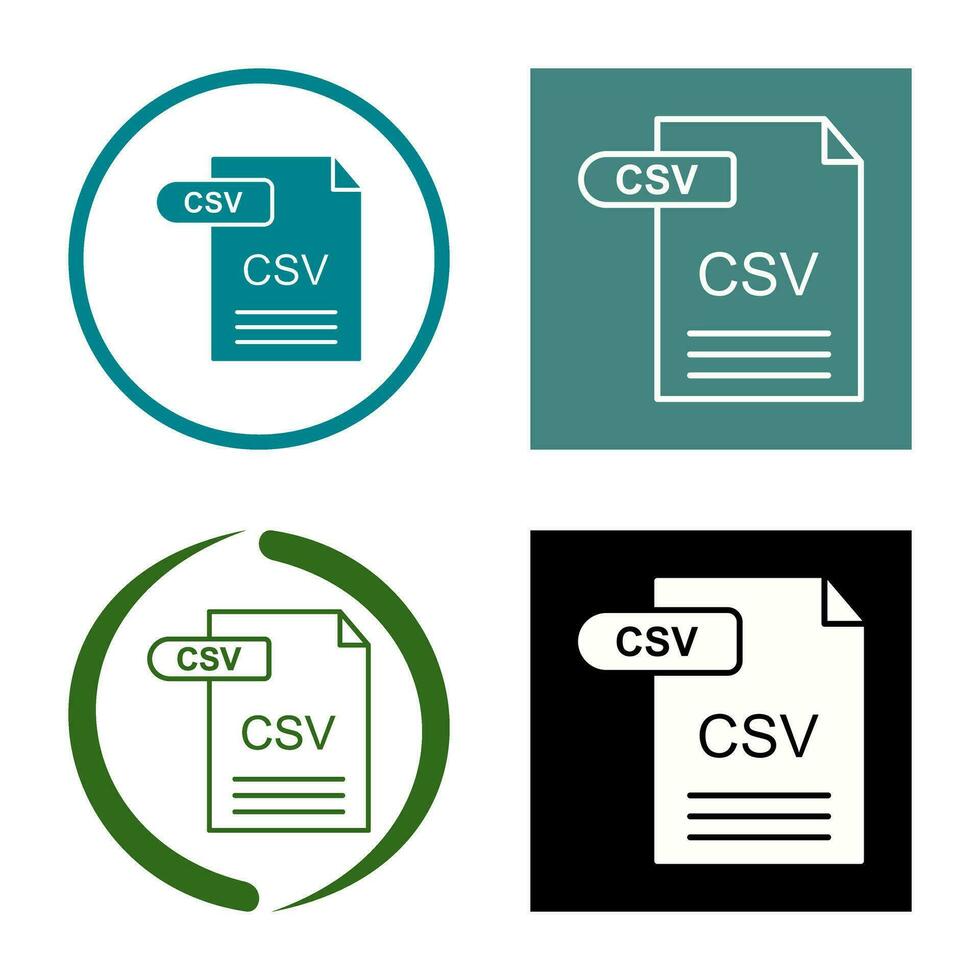 CSV Vector Icon