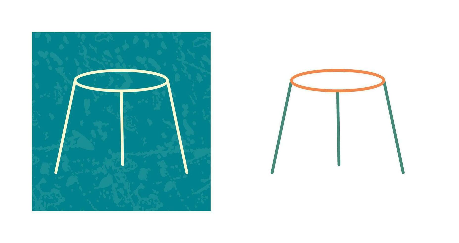 Unique Stool Vector Icon