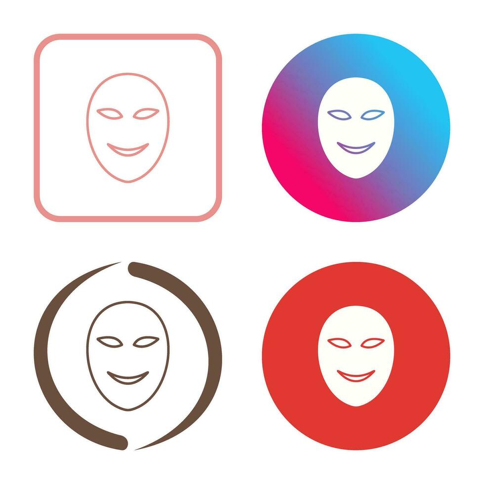 Ancient Face Mask Vector Icon