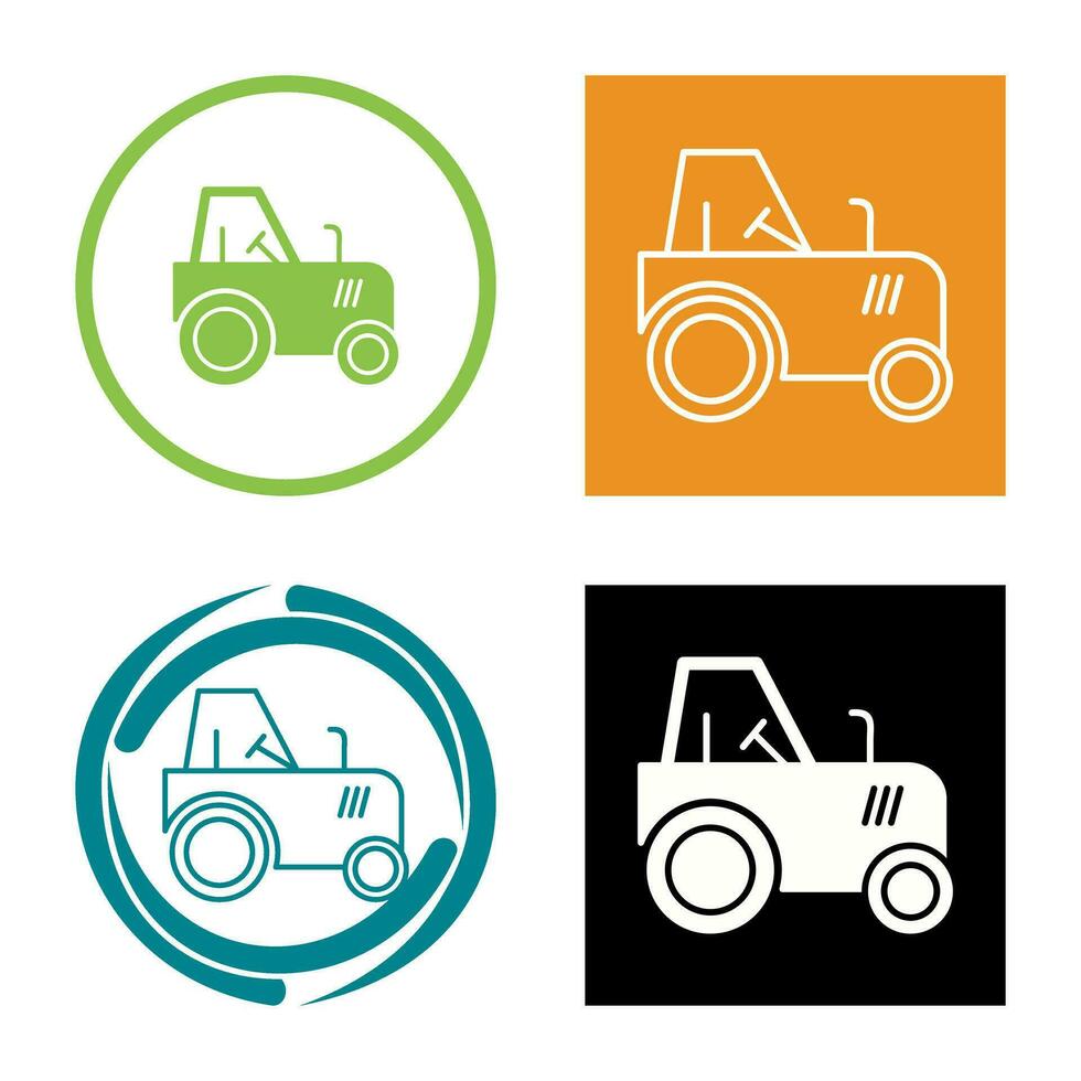 icono de vector de tractor