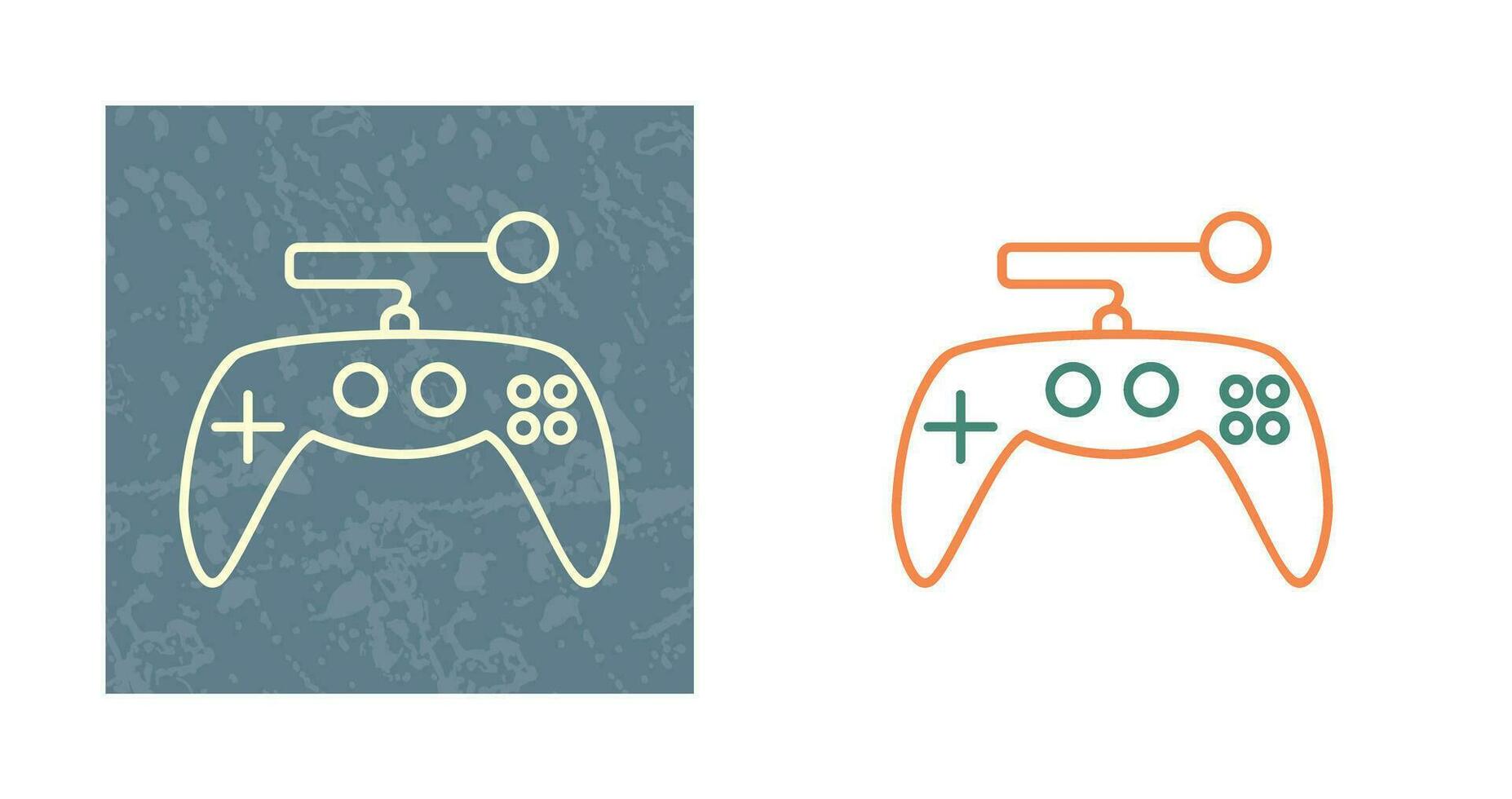 icono de vector de control de juego único