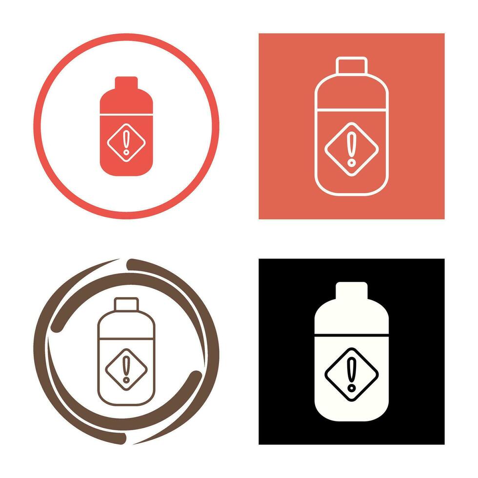 Pesticide Bottle Vector Icon