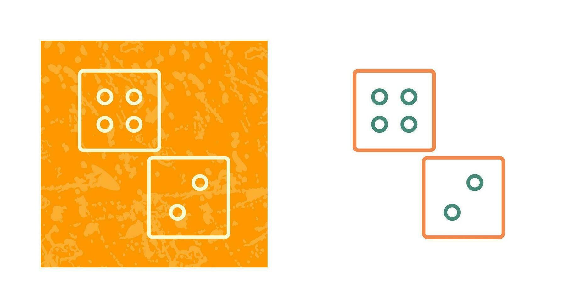Unique Dice Vector Icon
