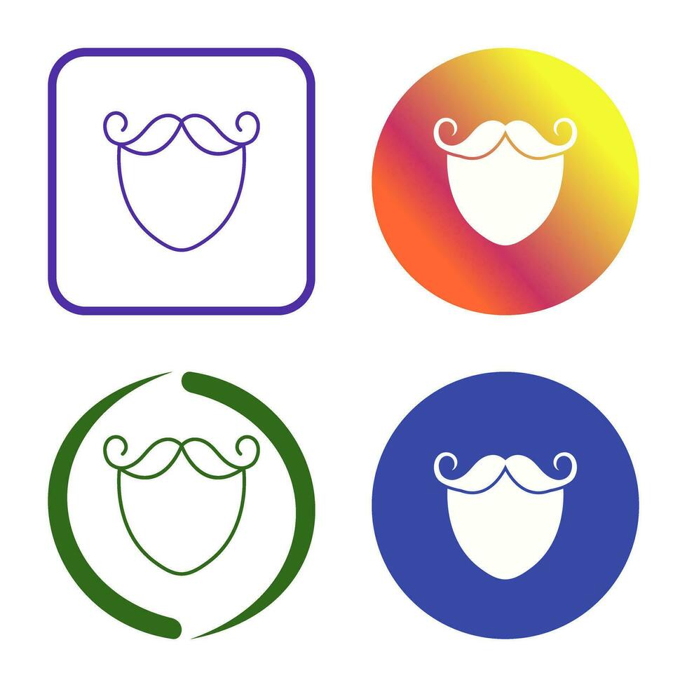 Beard and Moustache Vector Icon