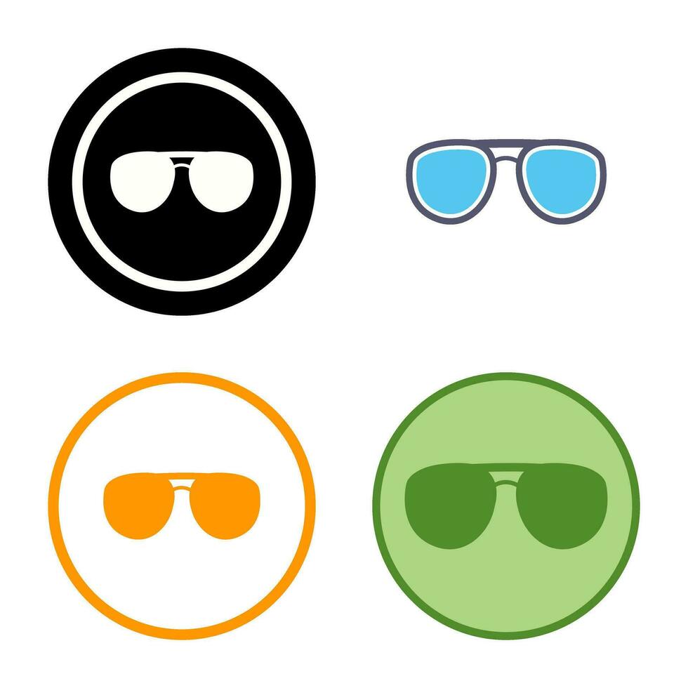 icono de vector de gafas únicas