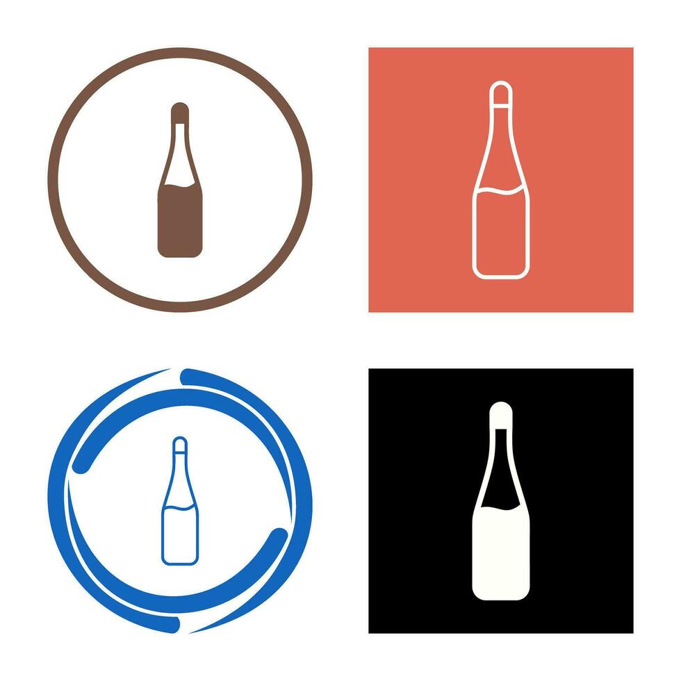 Champagne Bottle Vector Icon