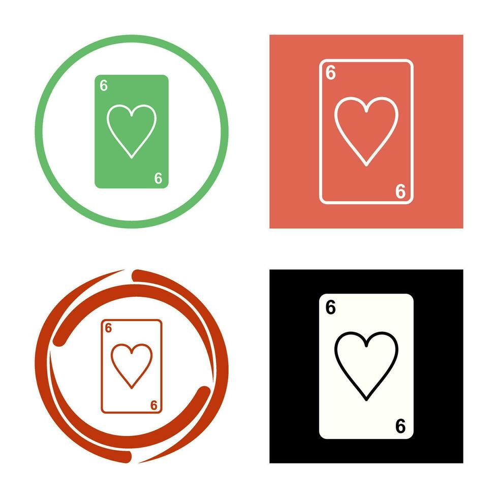 Hearts Card Vector Icon