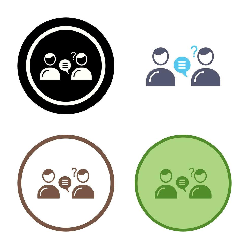 Unique Consulting Services Vector Icon