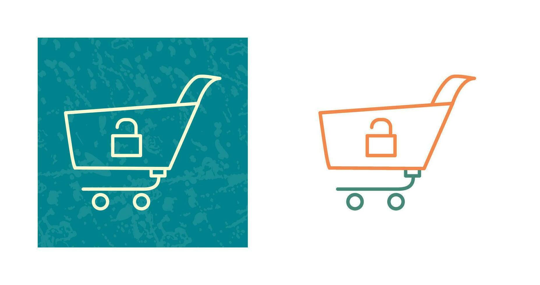 Unique Unlock Cart Vector Icon