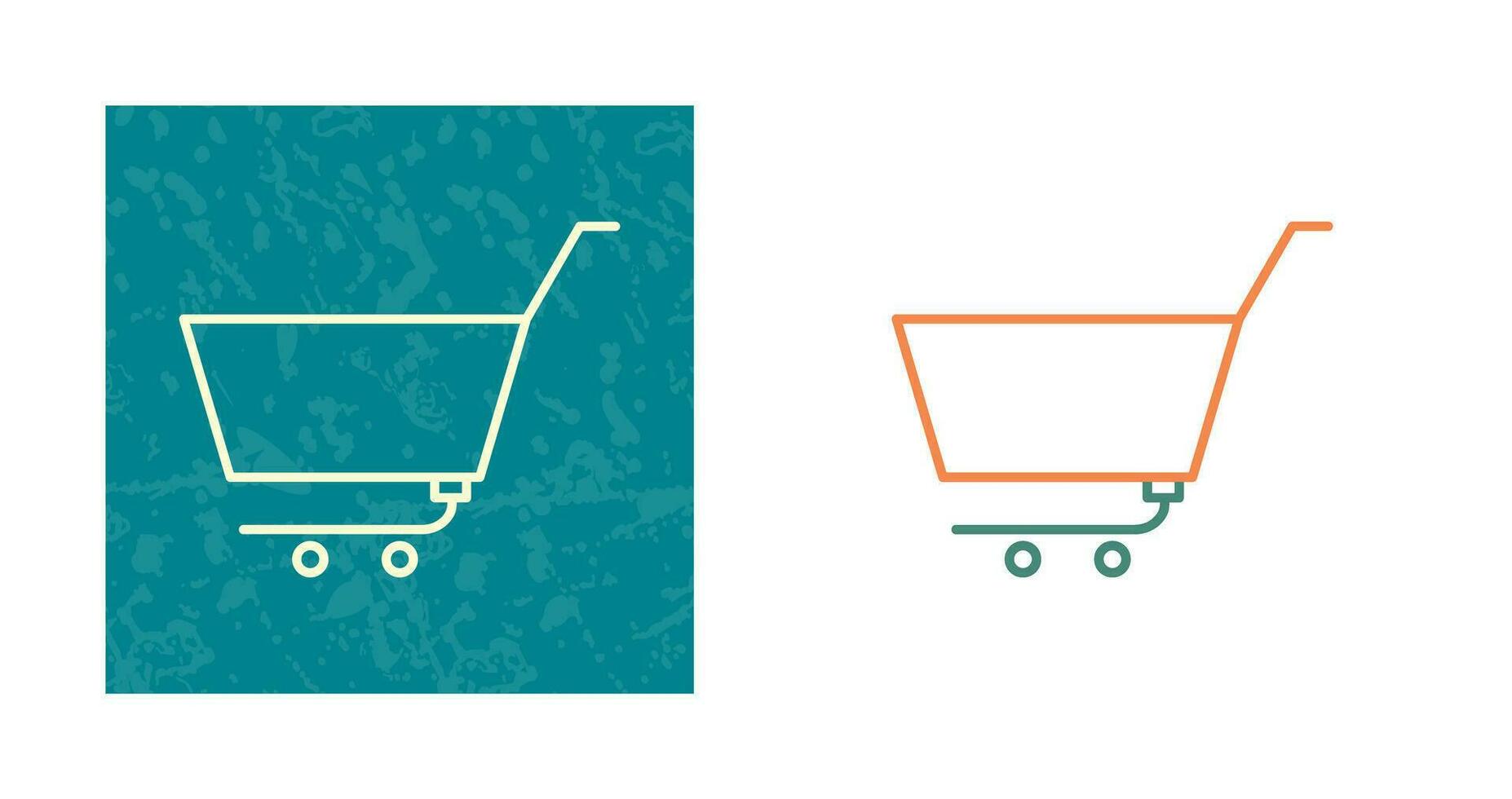 Unique Empty Cart Vector Icon