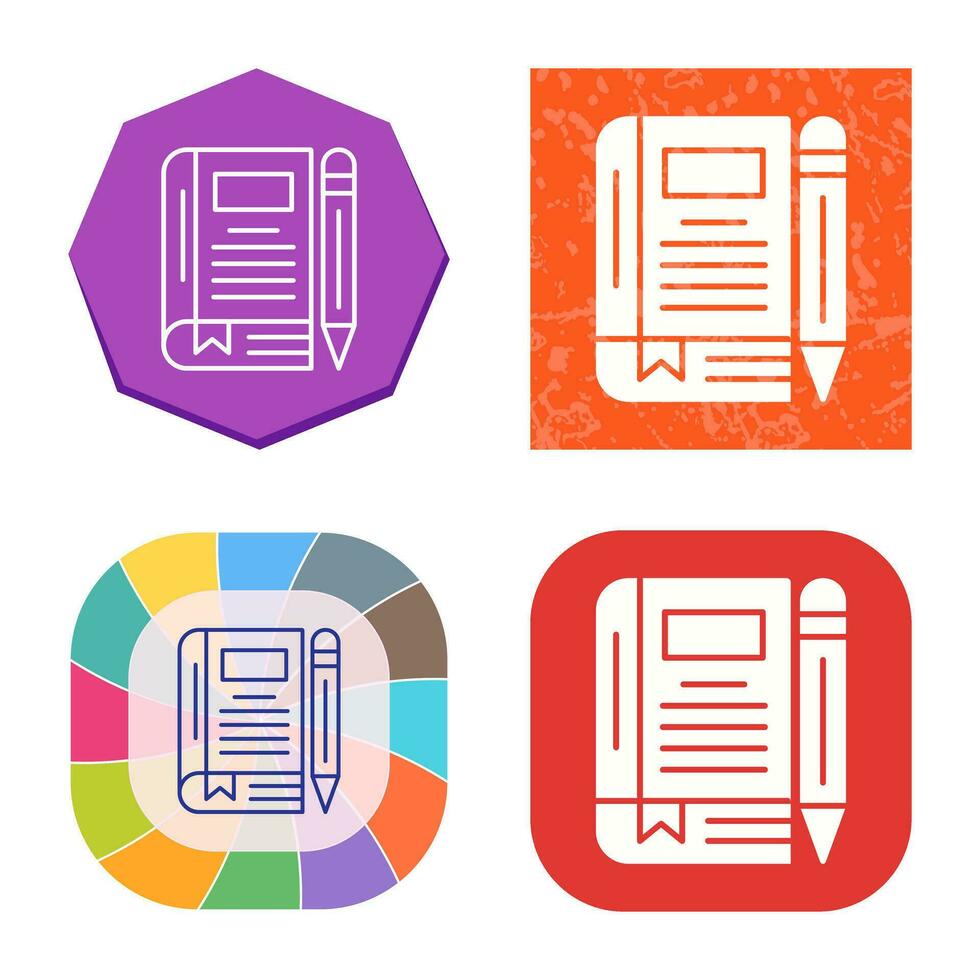 Diary Vector Icon