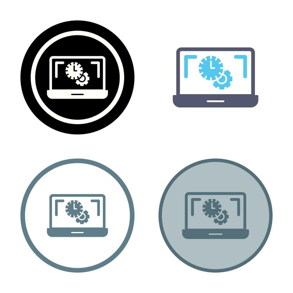 Flex Time Vector Icon