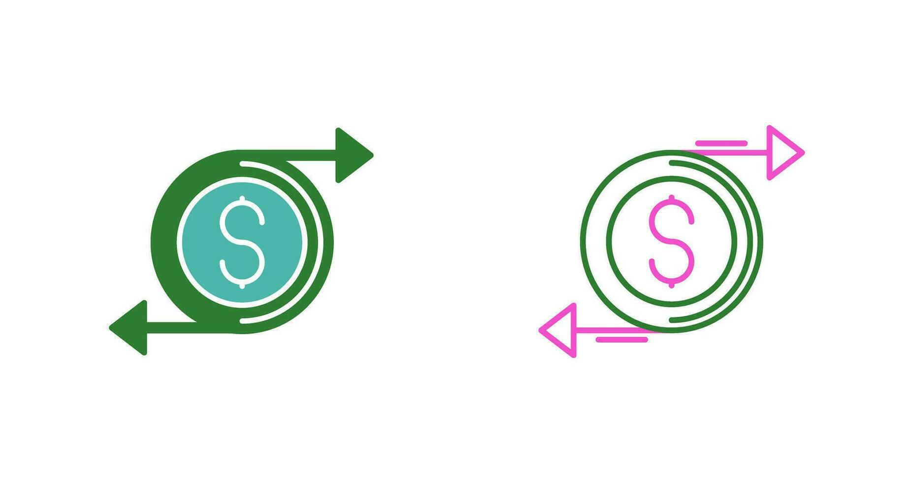 Money Flow Vector Icon