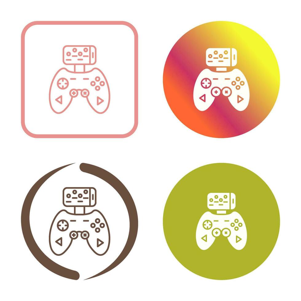 icono de vector de controlador de juego