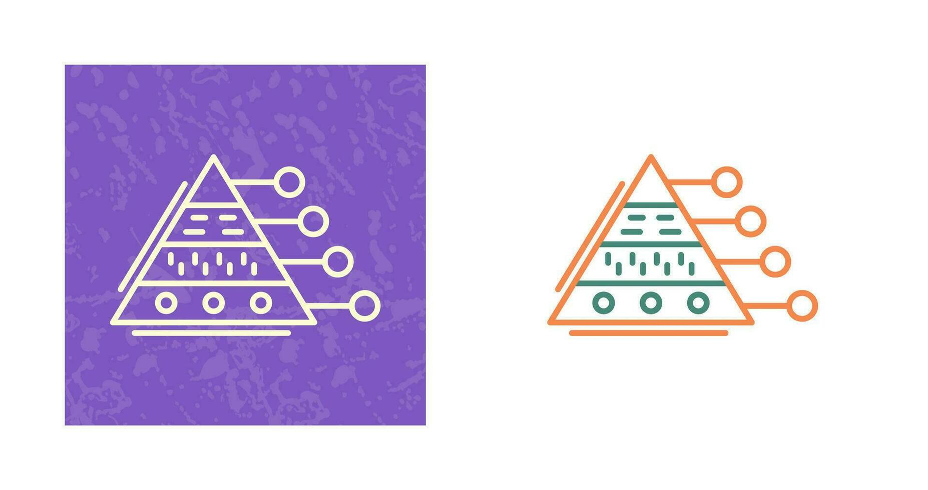 Pyramid Graph Vector Icon