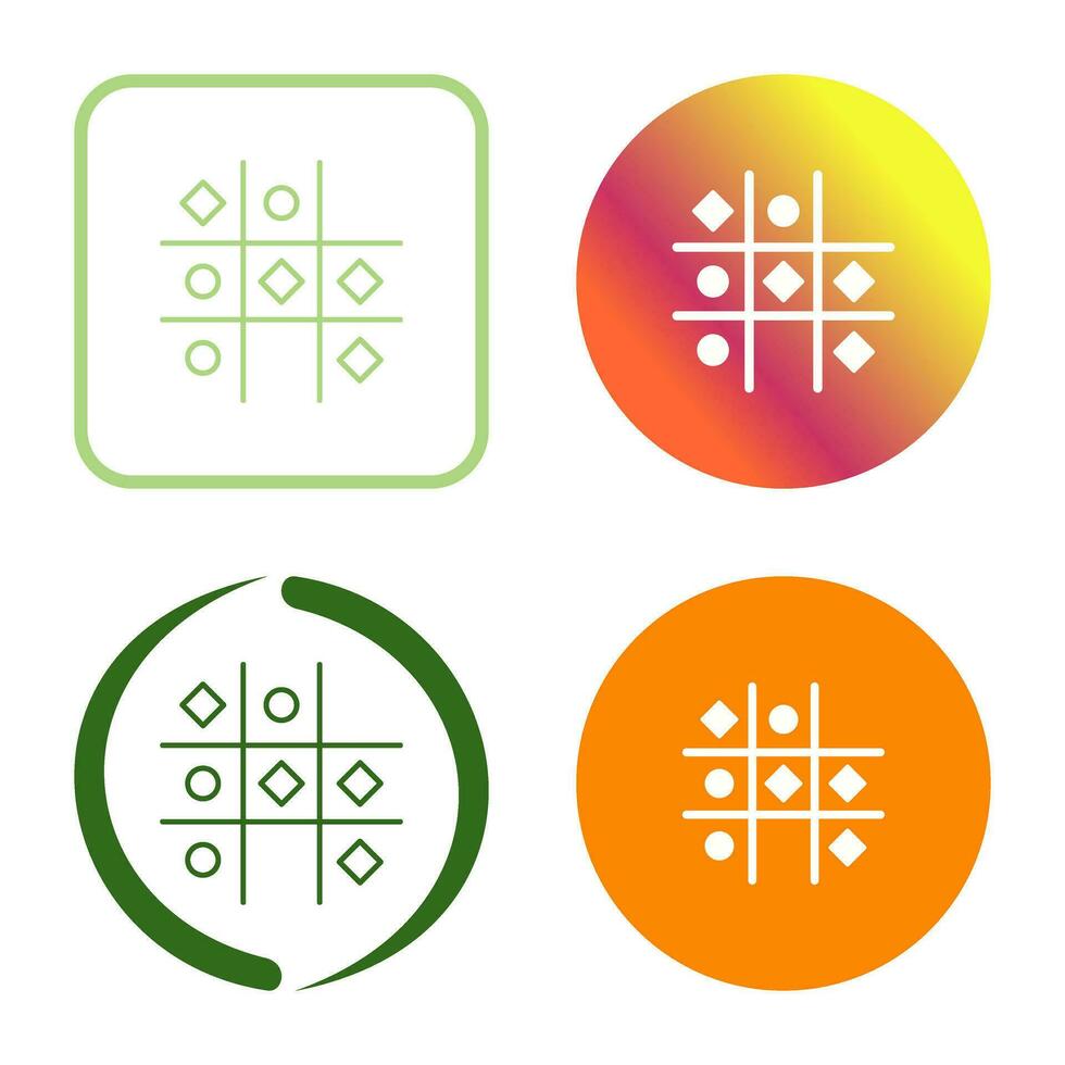 Tic Tac Toe Vector Icon