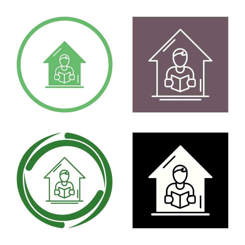 Home Learning Vector Icon