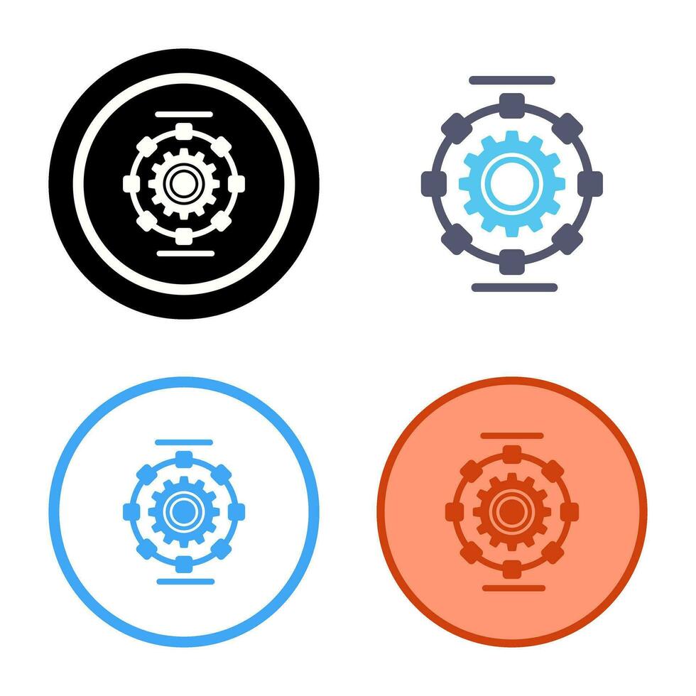 Automated Process Vector Icon