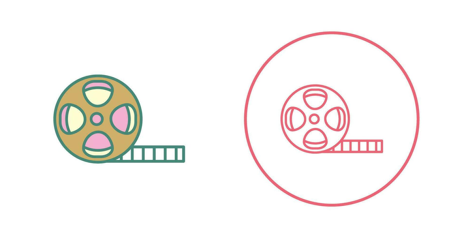 Film Reel Vector Icon