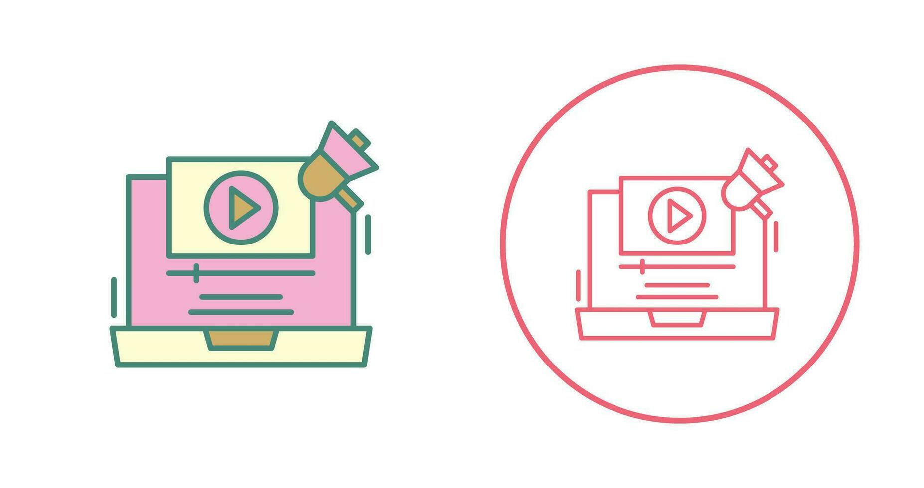 Video Marketing Vector Icon