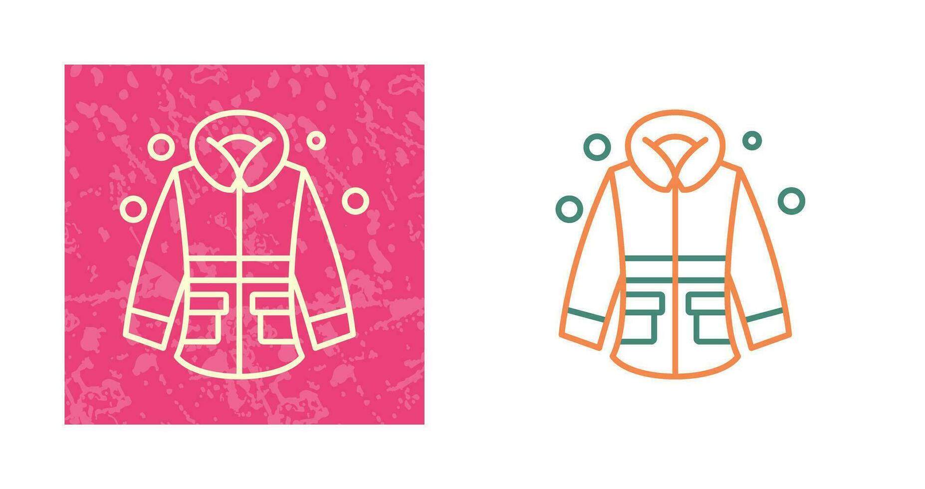 icono de vector de chaqueta de invierno