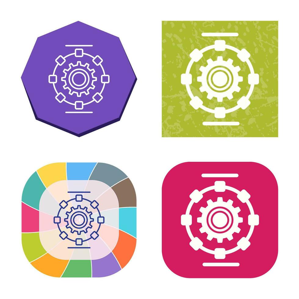 Automated Process Vector Icon